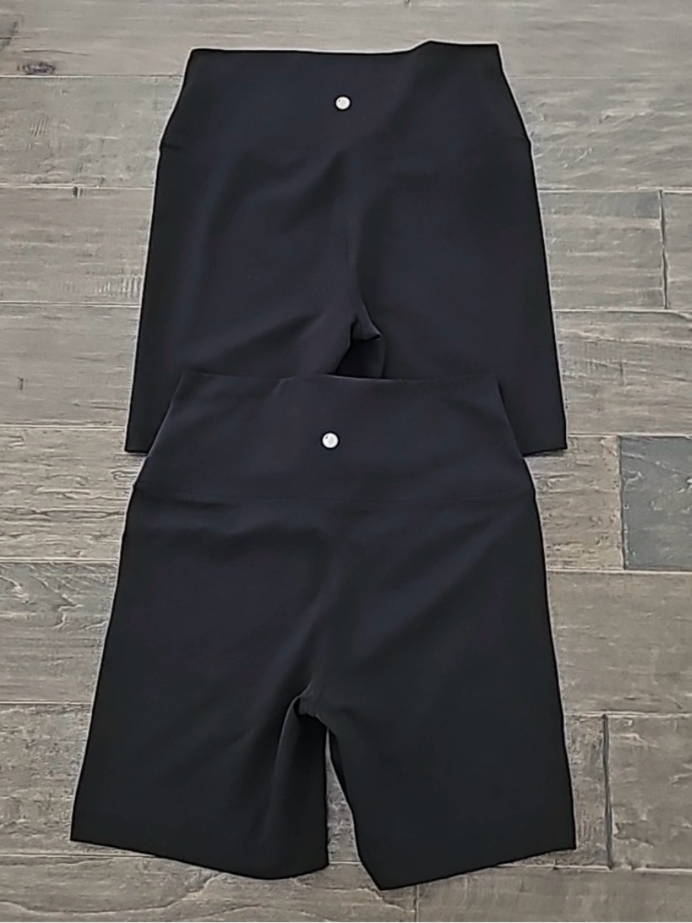 TWO Pairs of Yogalicious Lux Black High-Waist Bike/Workout Shorts - Size L